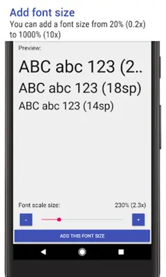 Big Font android App screenshot 2