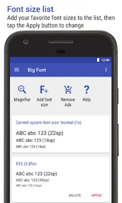 Big Font android App screenshot 3